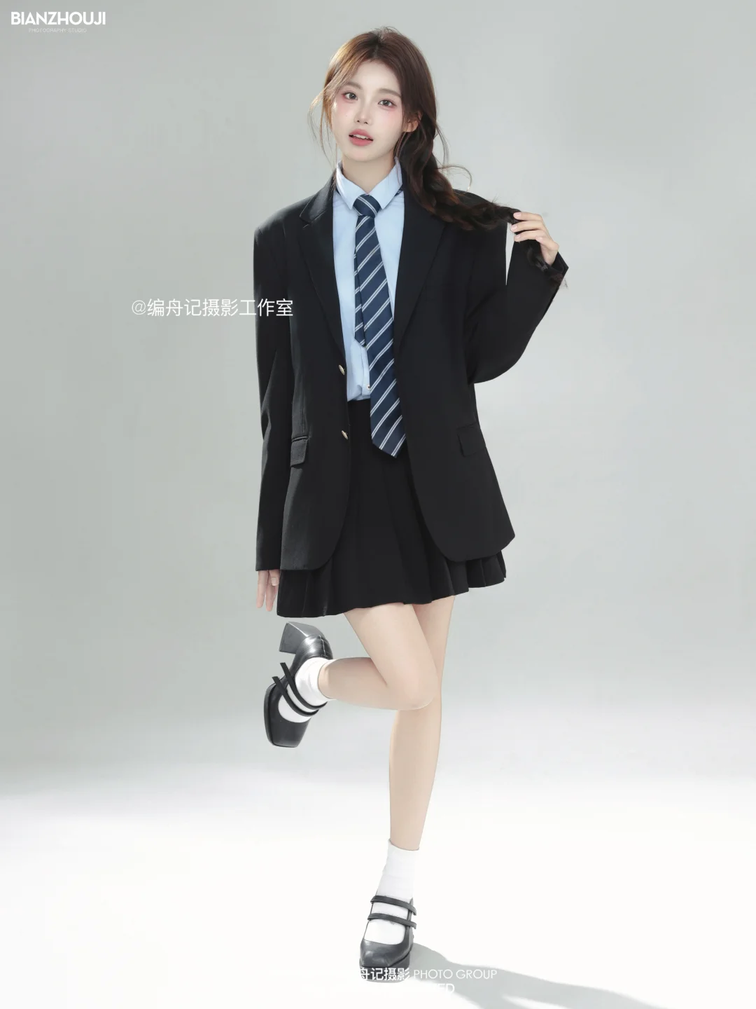 📸韩系学院风西装jk写真｜甜酷学妹感拉满了