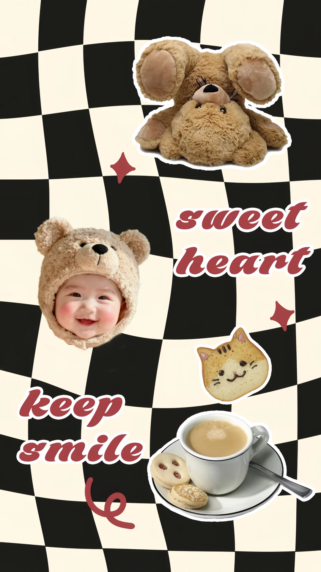 把娃做成毛绒壁纸！软fufu谁顶得住啊🐻