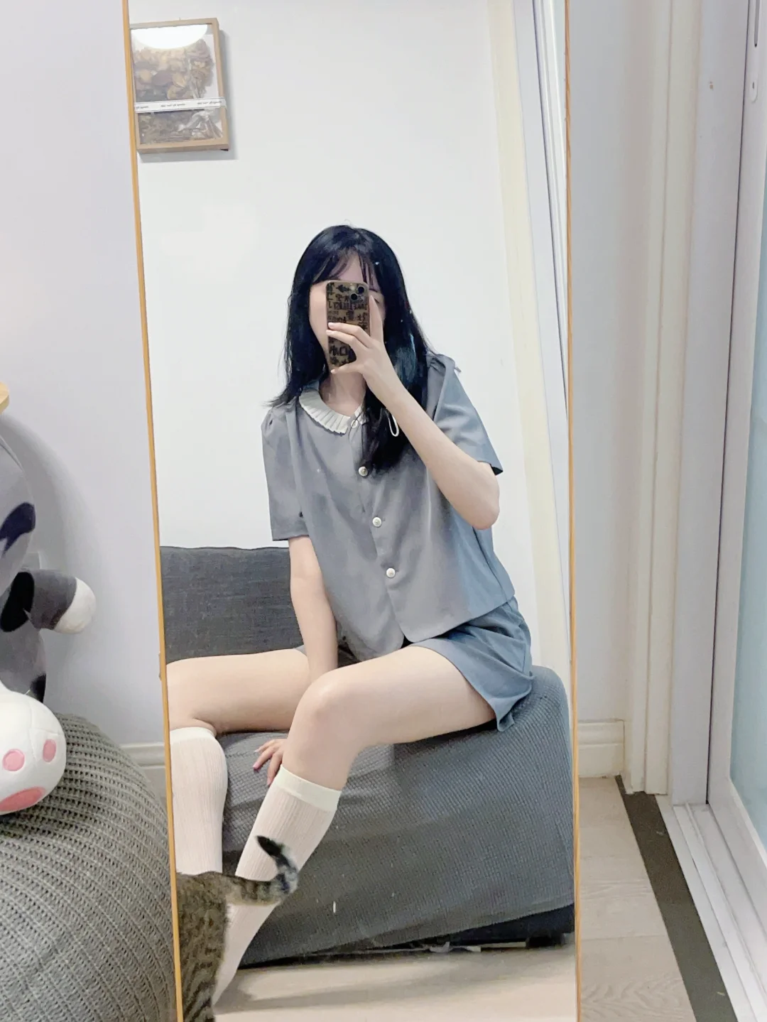 穿jk去见crush啦～