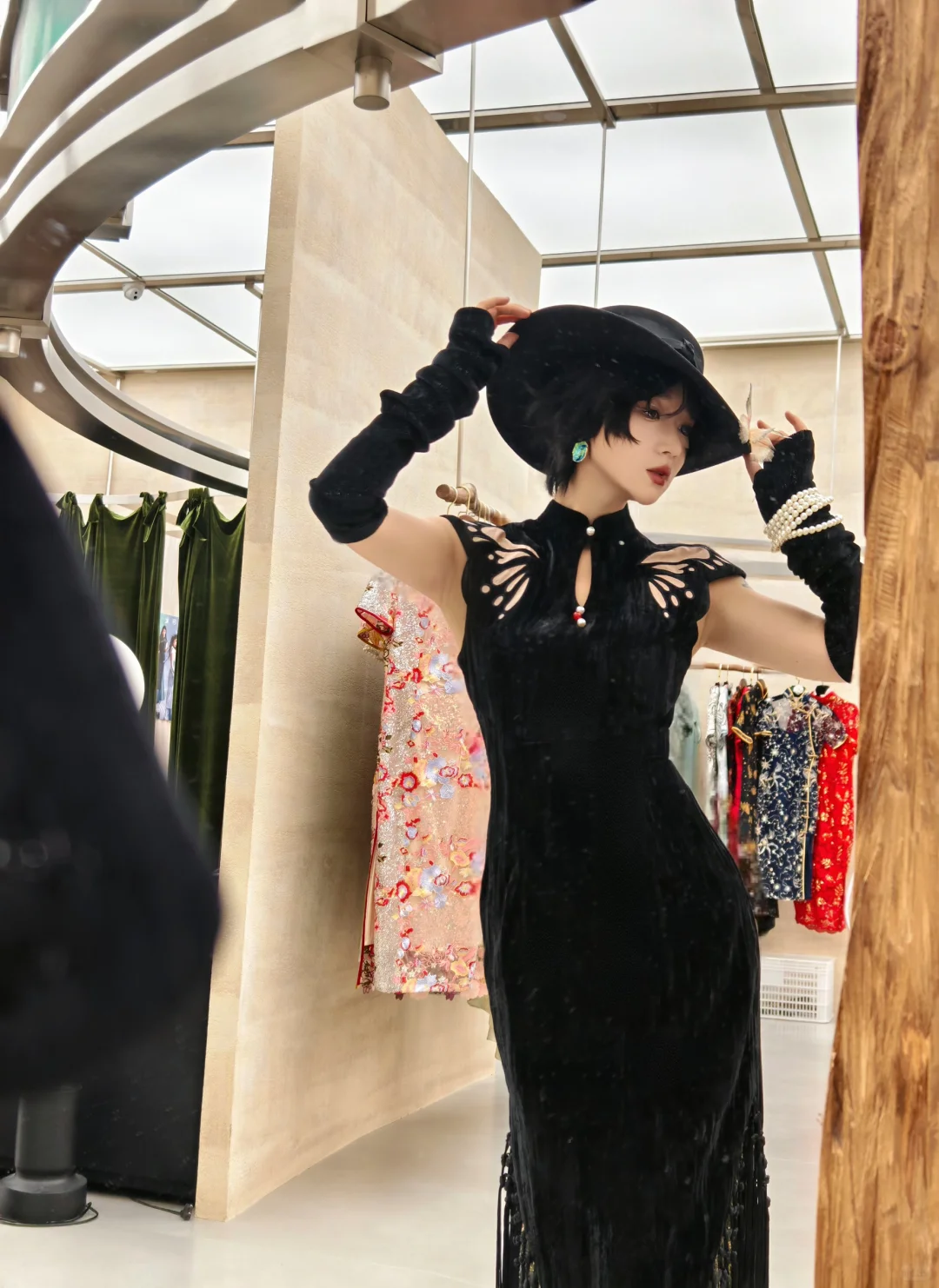 你的人生旗袍，黑蝶🖤