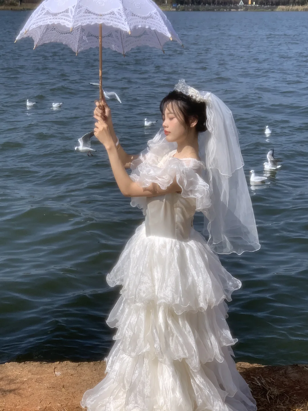 海鸥与婚纱共舞🕊️昆明约拍 昆明海鸥写真