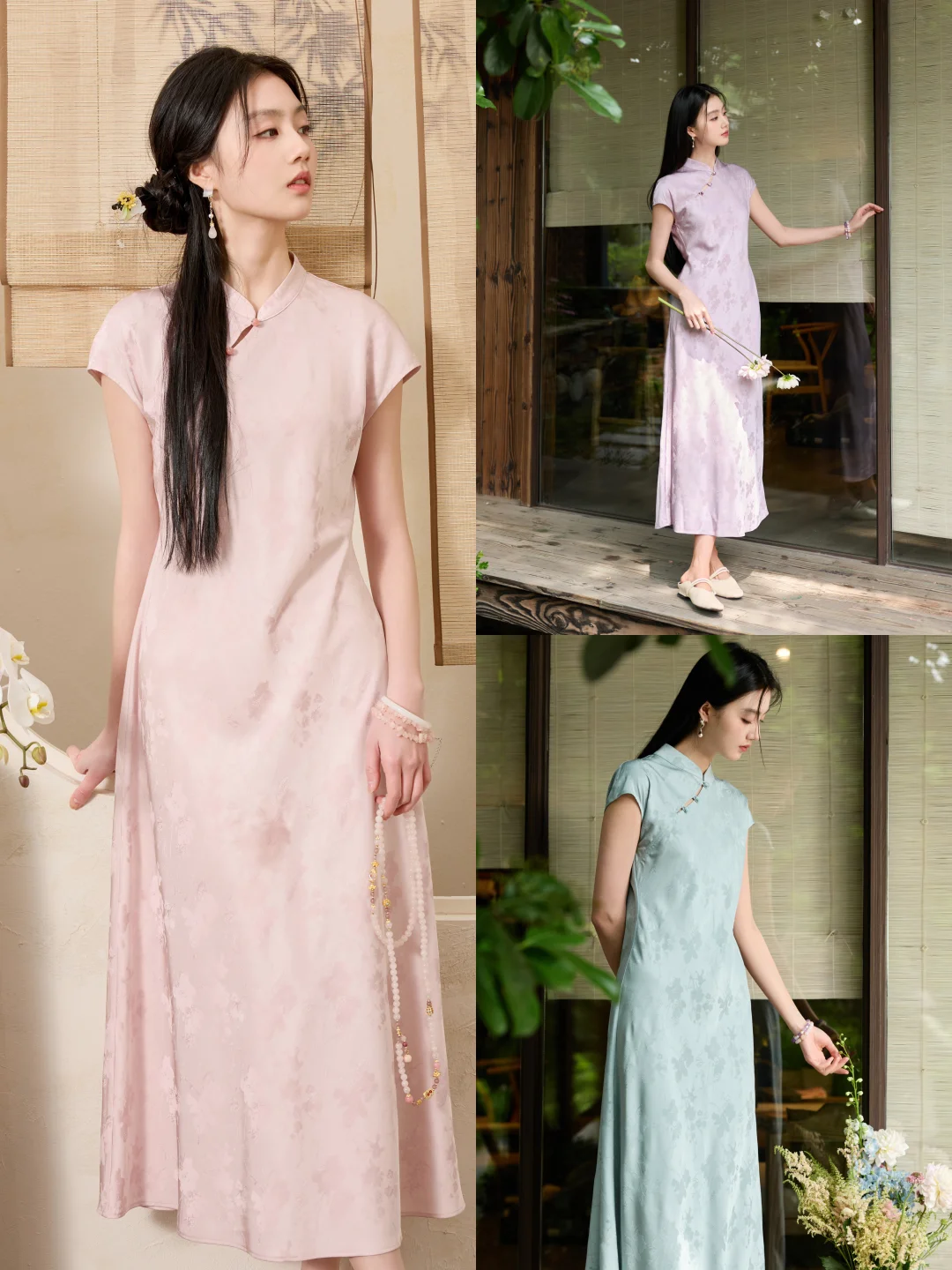 清水出芙蓉🌸曲线感还得看中式旗袍