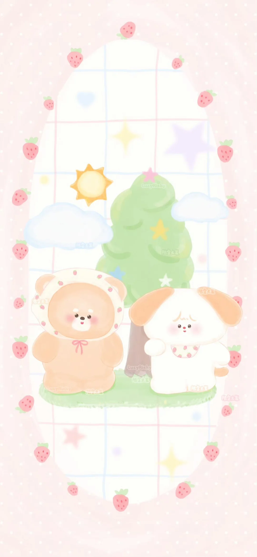 手机壁纸｜可爱治愈小熊🧸