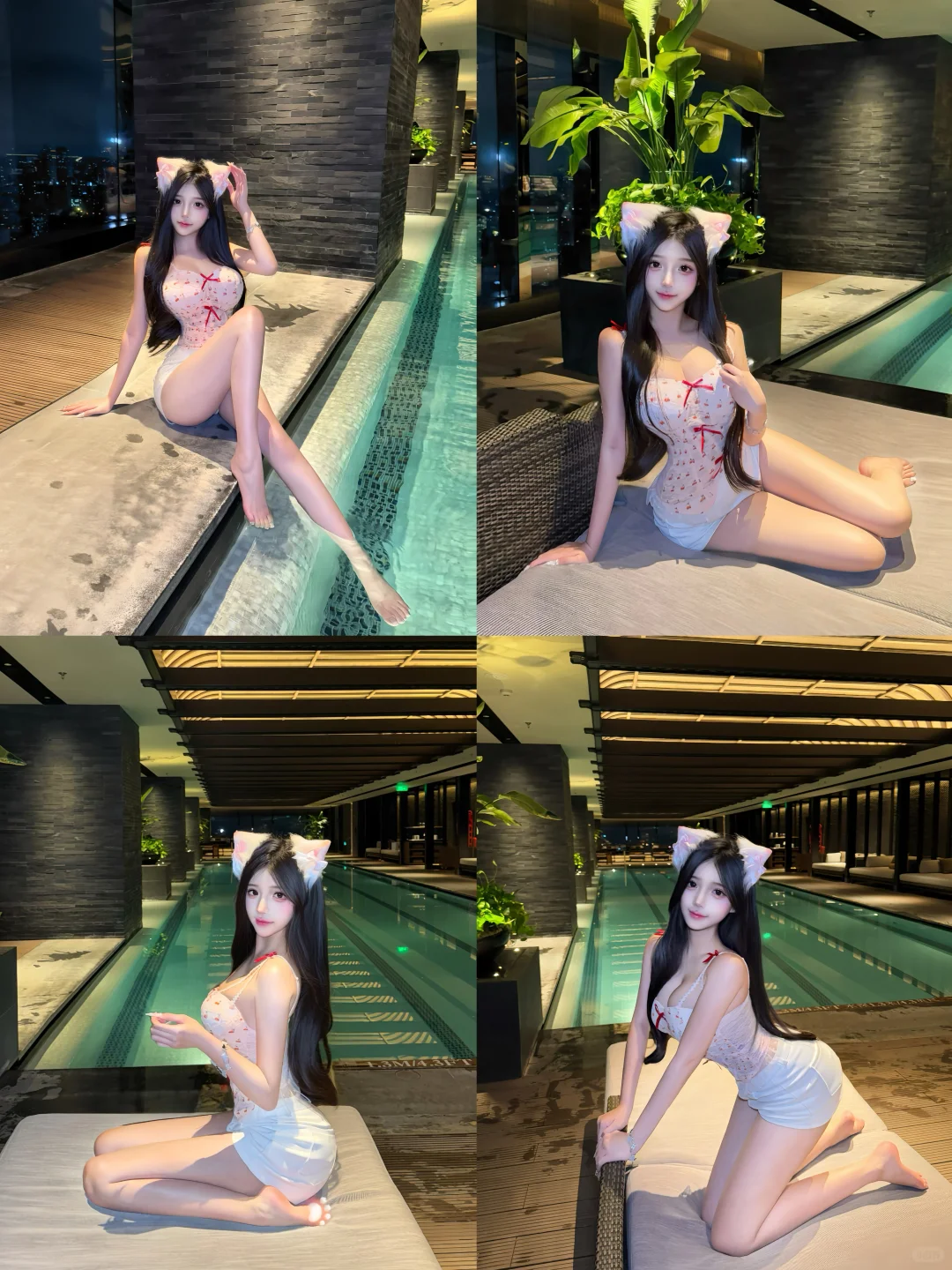 这个泳池也太好拍啦～