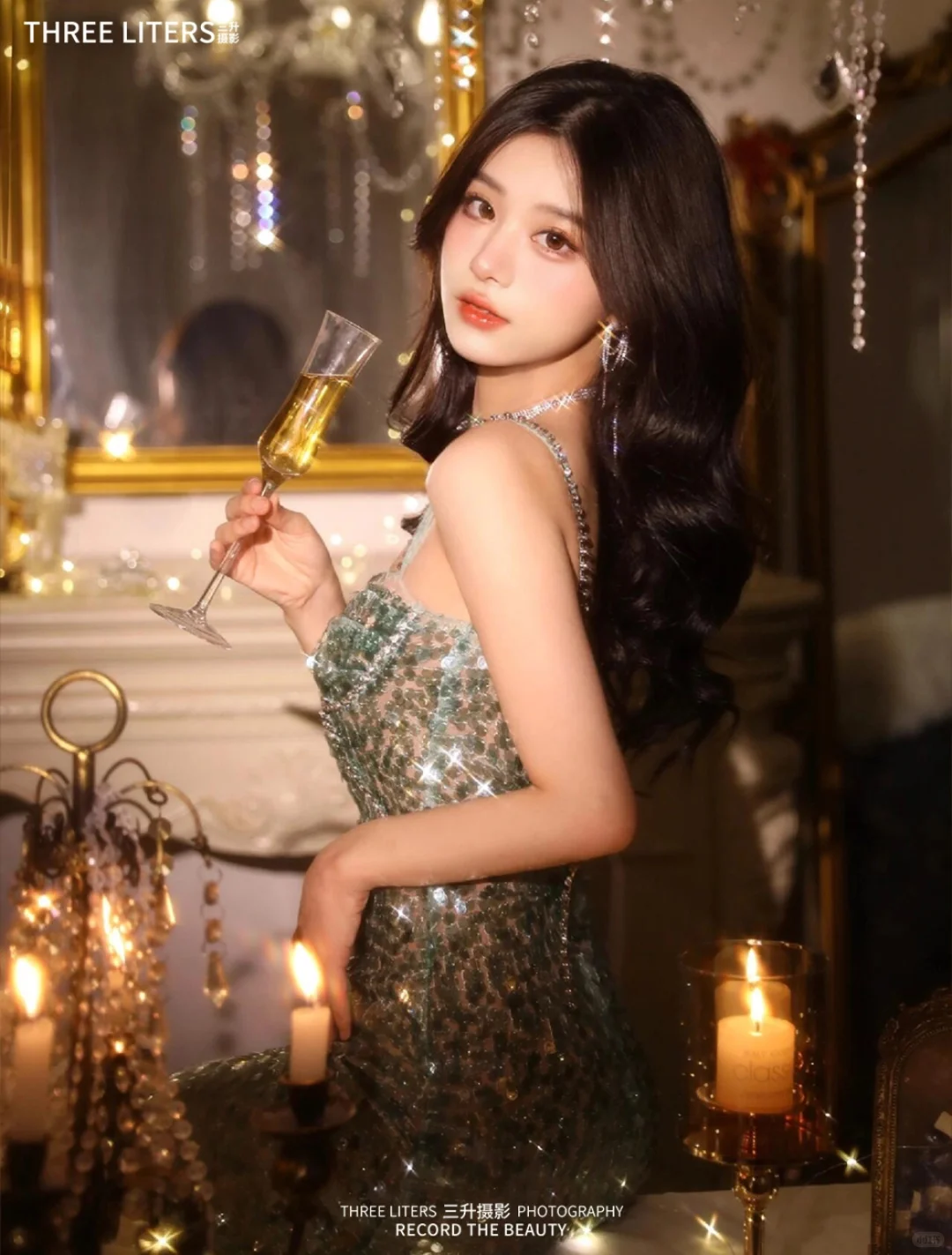 财阀千金的生日照🥂秒变氛围感女明星