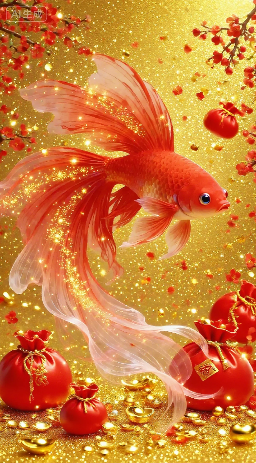 手机壁纸‖红鲤