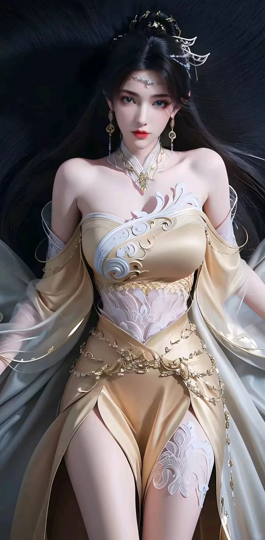 国漫女神性感穿搭对比，好身材大长腿高颜值