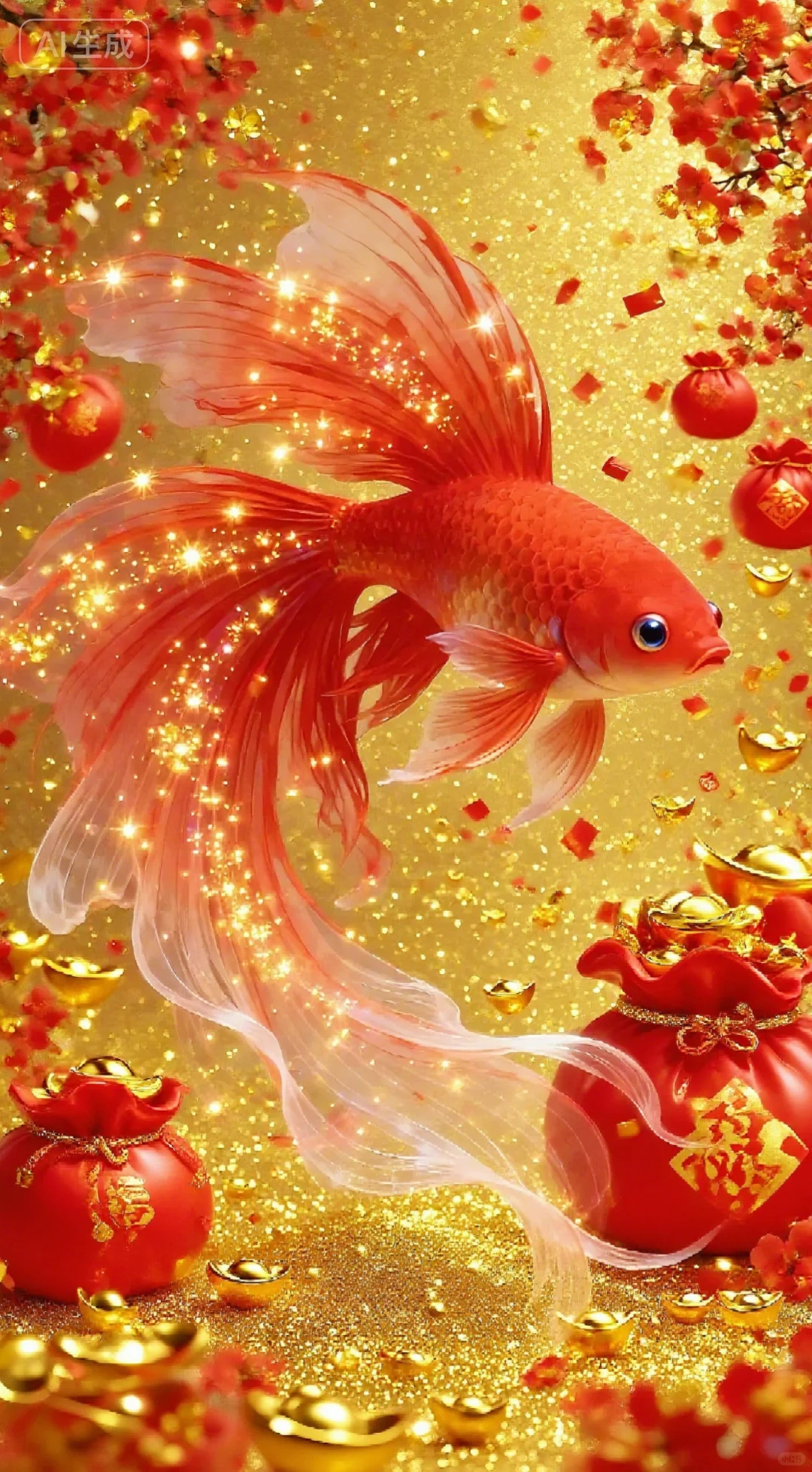 手机壁纸‖红鲤