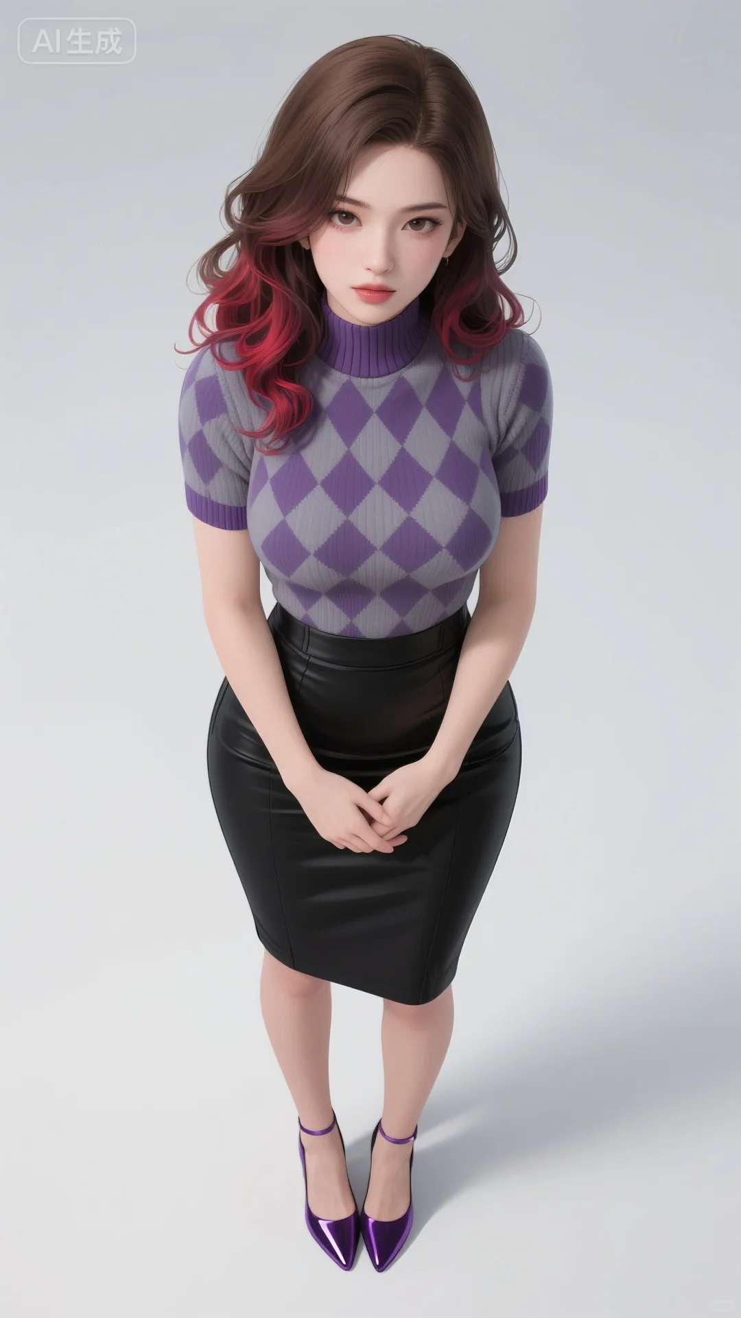 格纹优雅穿搭集💫