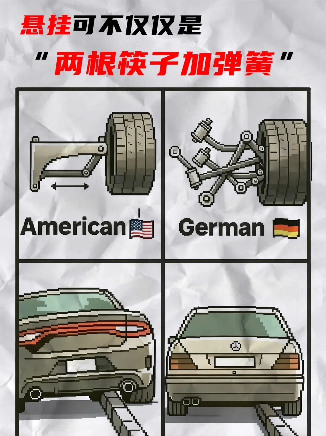 悬挂可不仅仅是“两根筷子加弹簧”😓