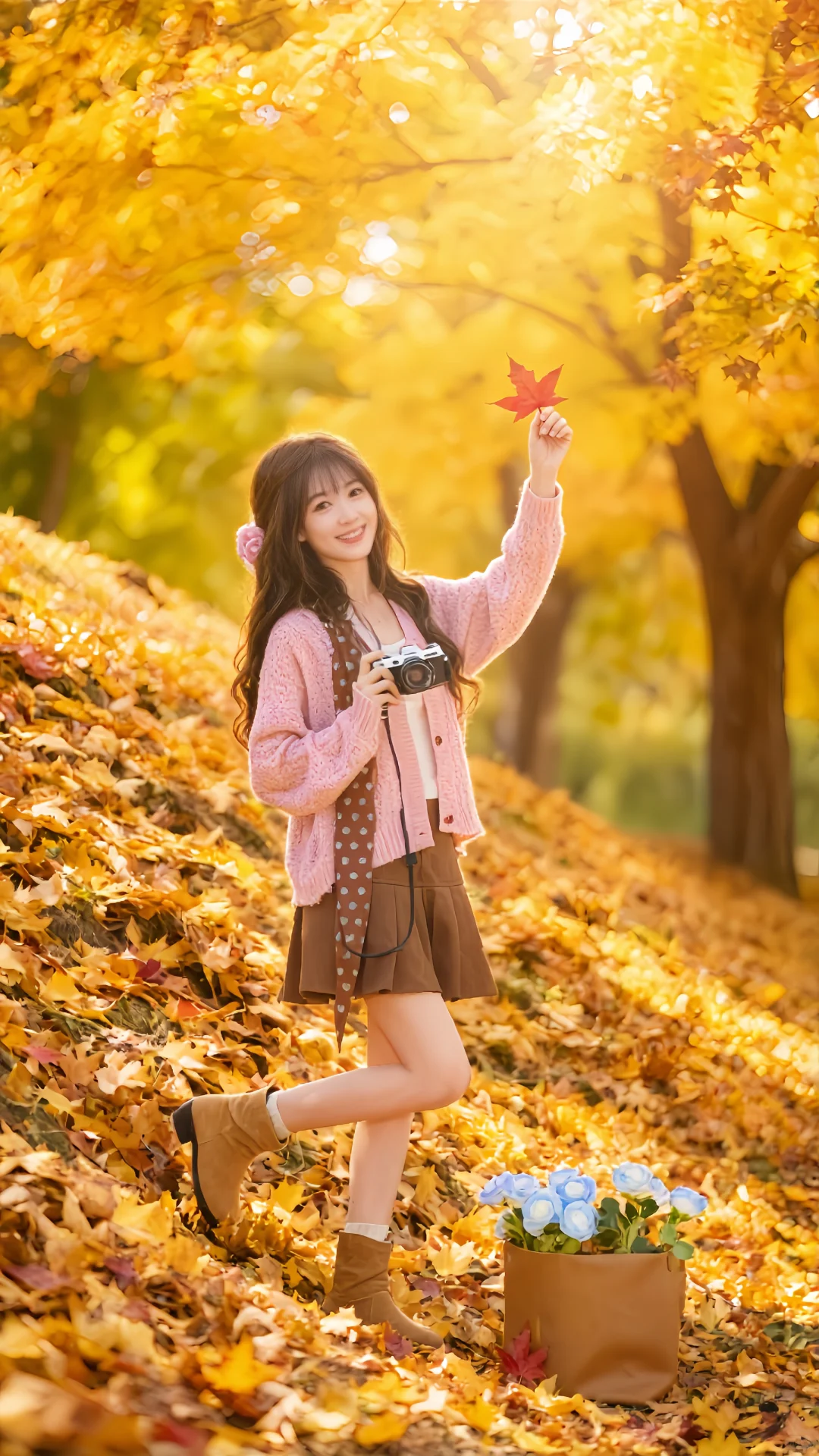 粉棕系秋日甜妹🎀