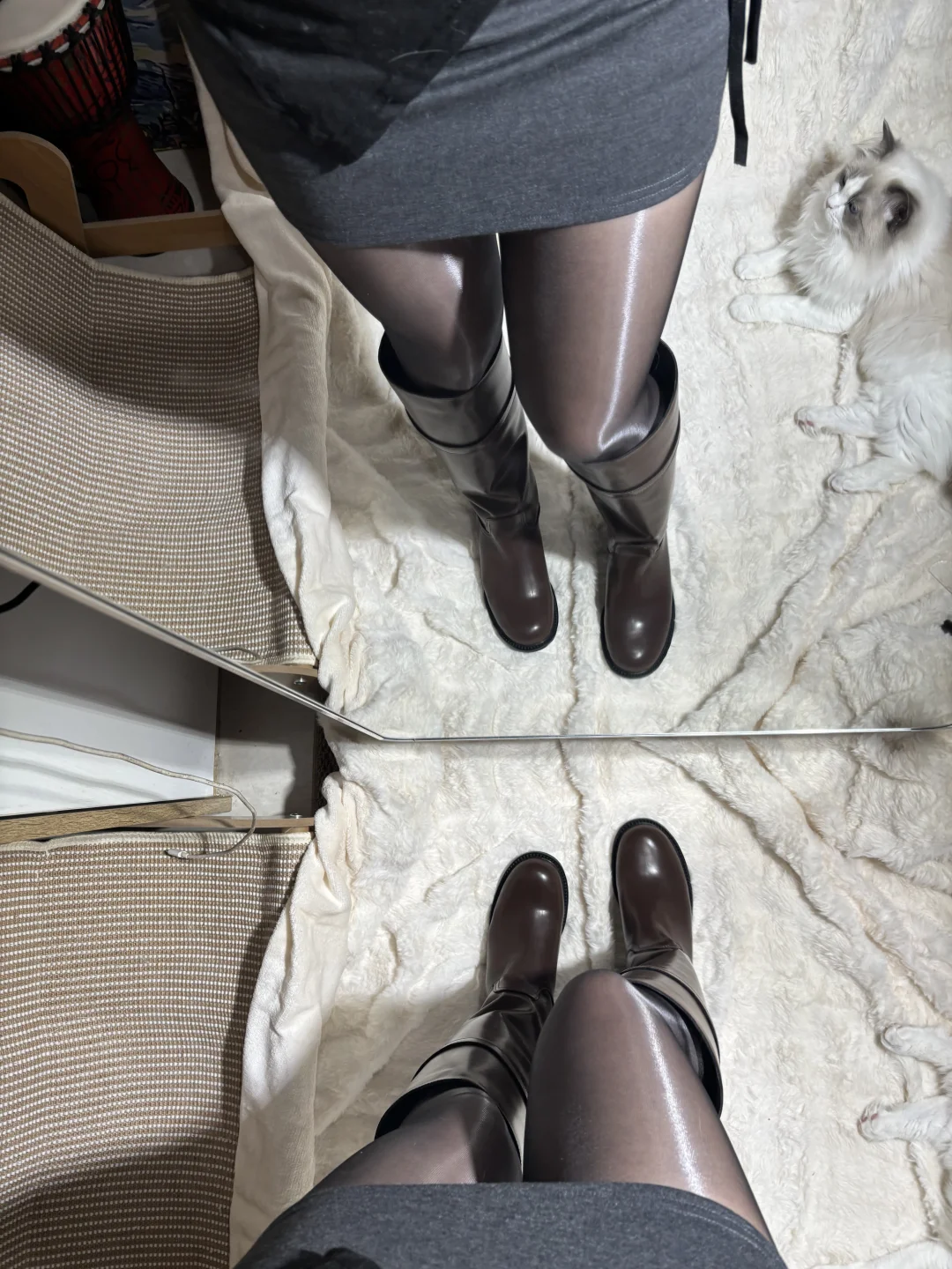 黑丝天花板！光线折射极光感，腿精氛围感拉满