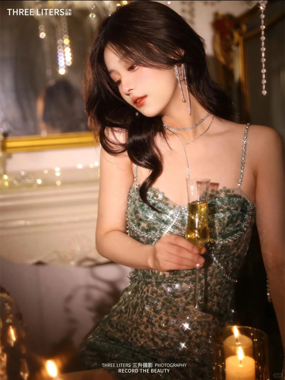 财阀千金的生日照🥂秒变氛围感女明星