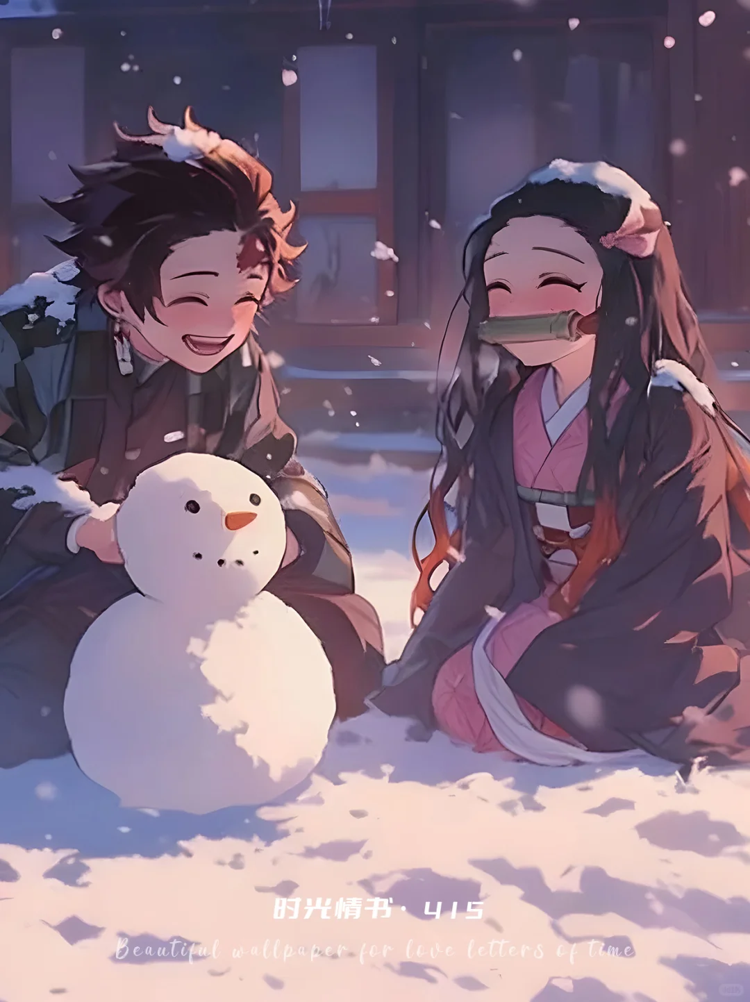 每日壁纸415丨鬼灭之刃·雪天（2套）