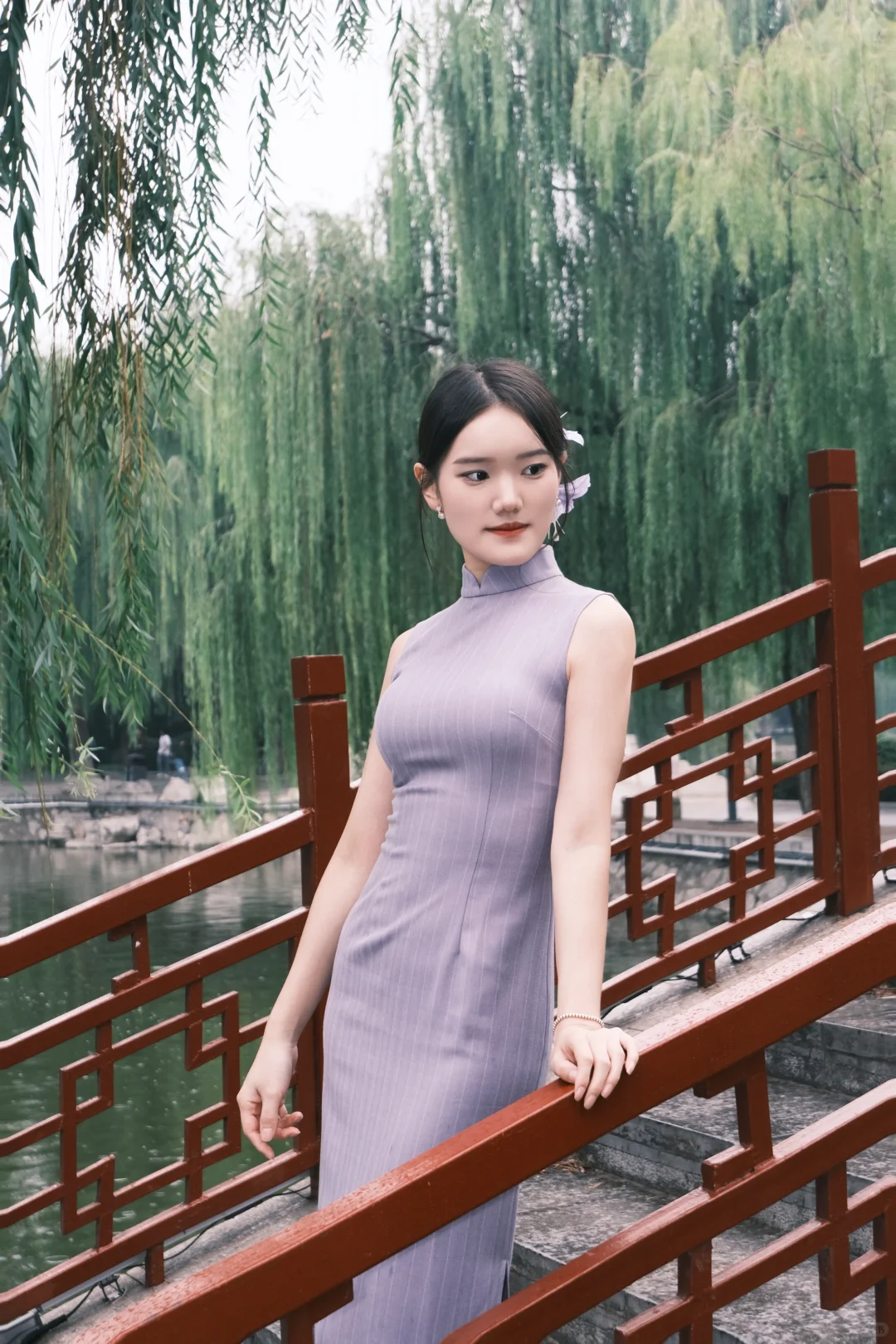 邯郸富士陪拍｜紫色旗袍💜