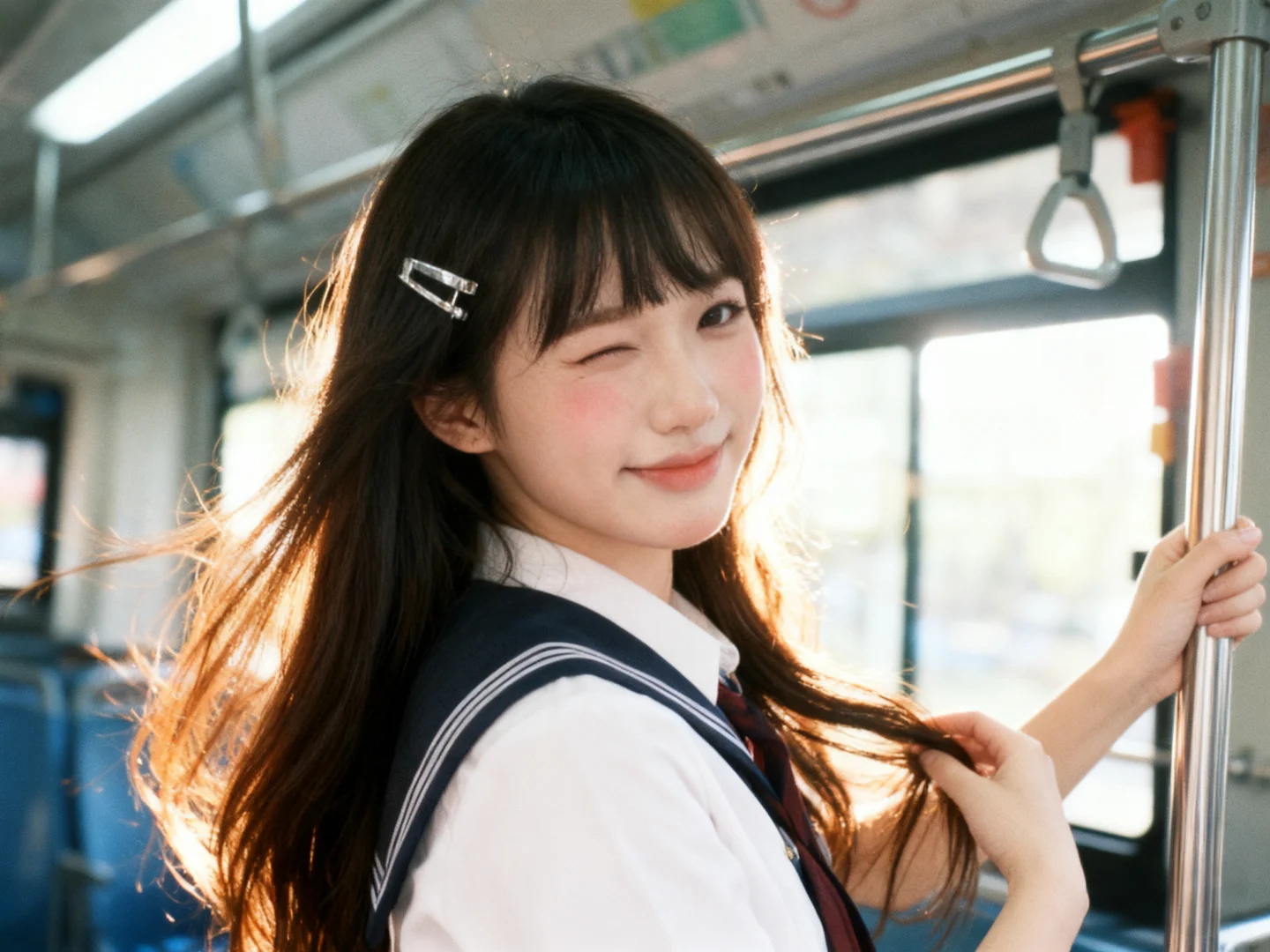 豆包给我“拍”了一组美到窒息的jk头像！！