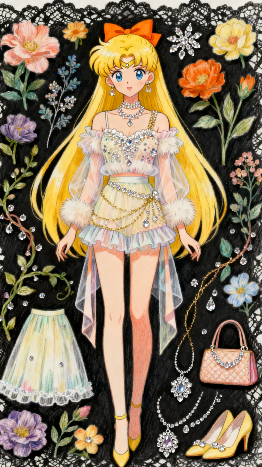 美少女战士_5人_水彩衣柜