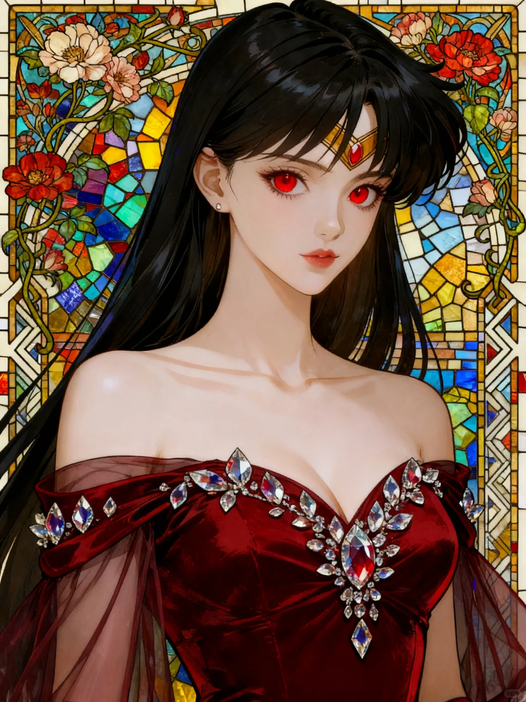 美少女战士复古头像💛穆夏风