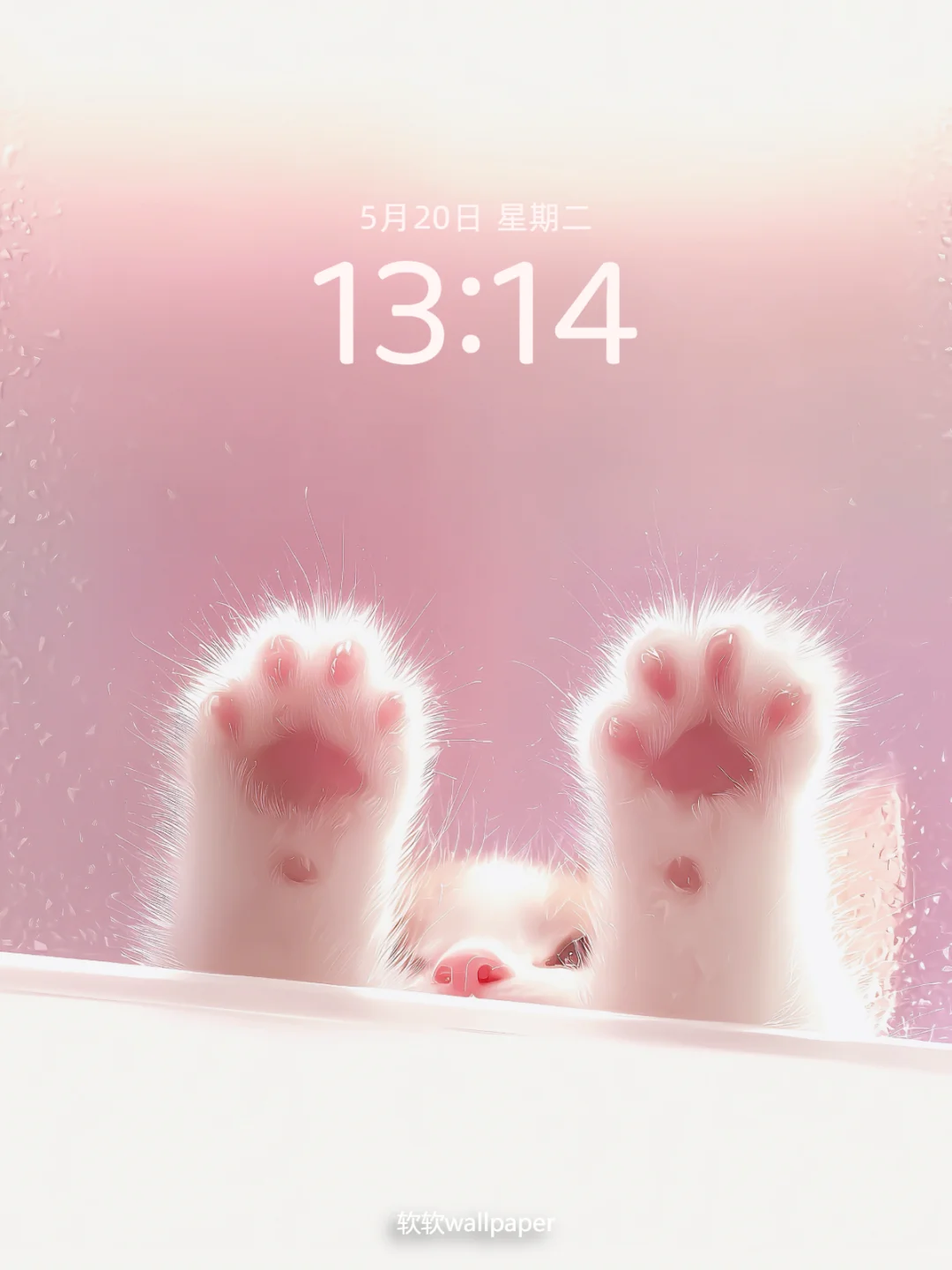 粉雾里的软爪爪🐾 萌化了我的心！