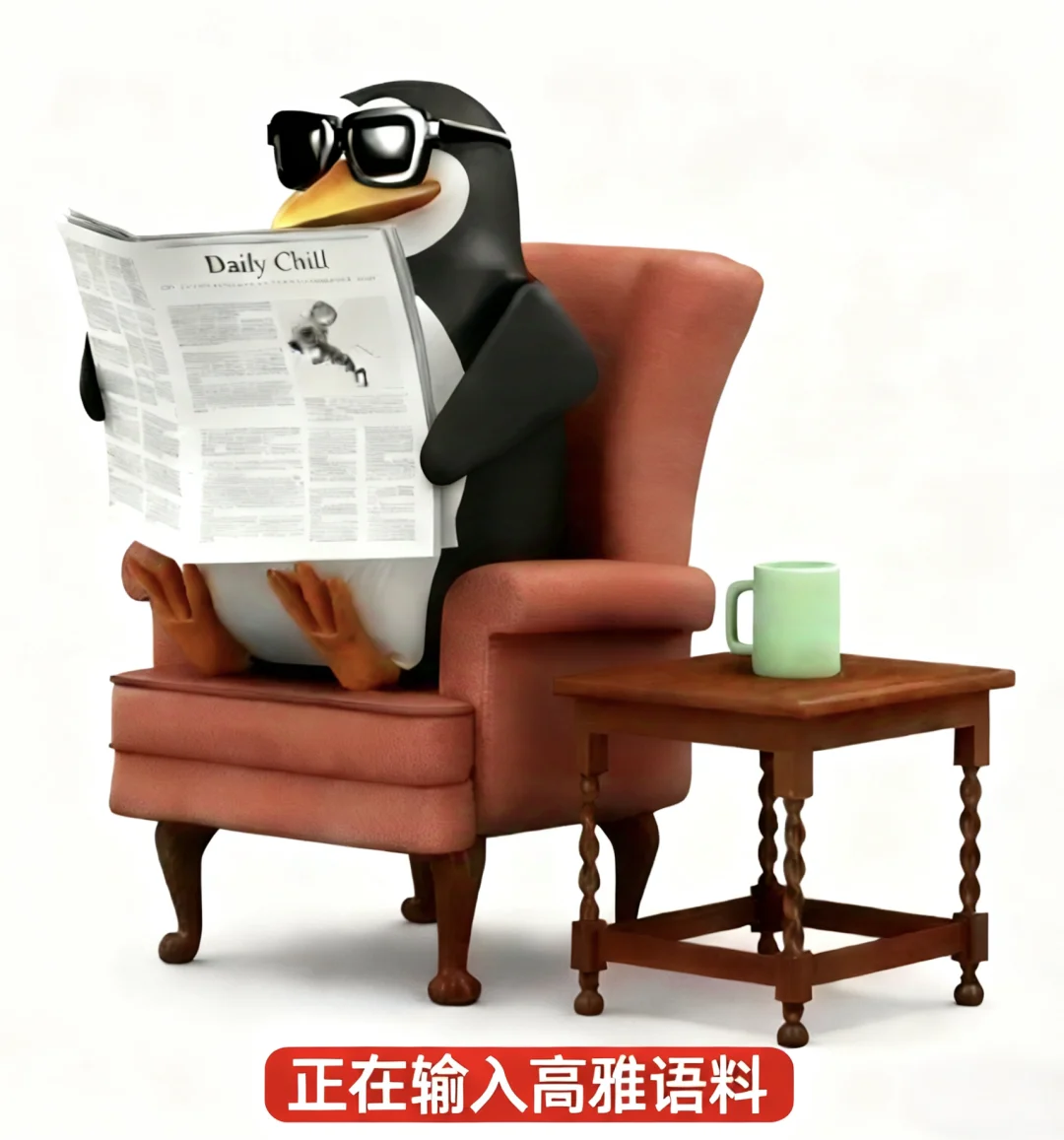 分享高雅企鹅表情包| 高雅人士品鉴中