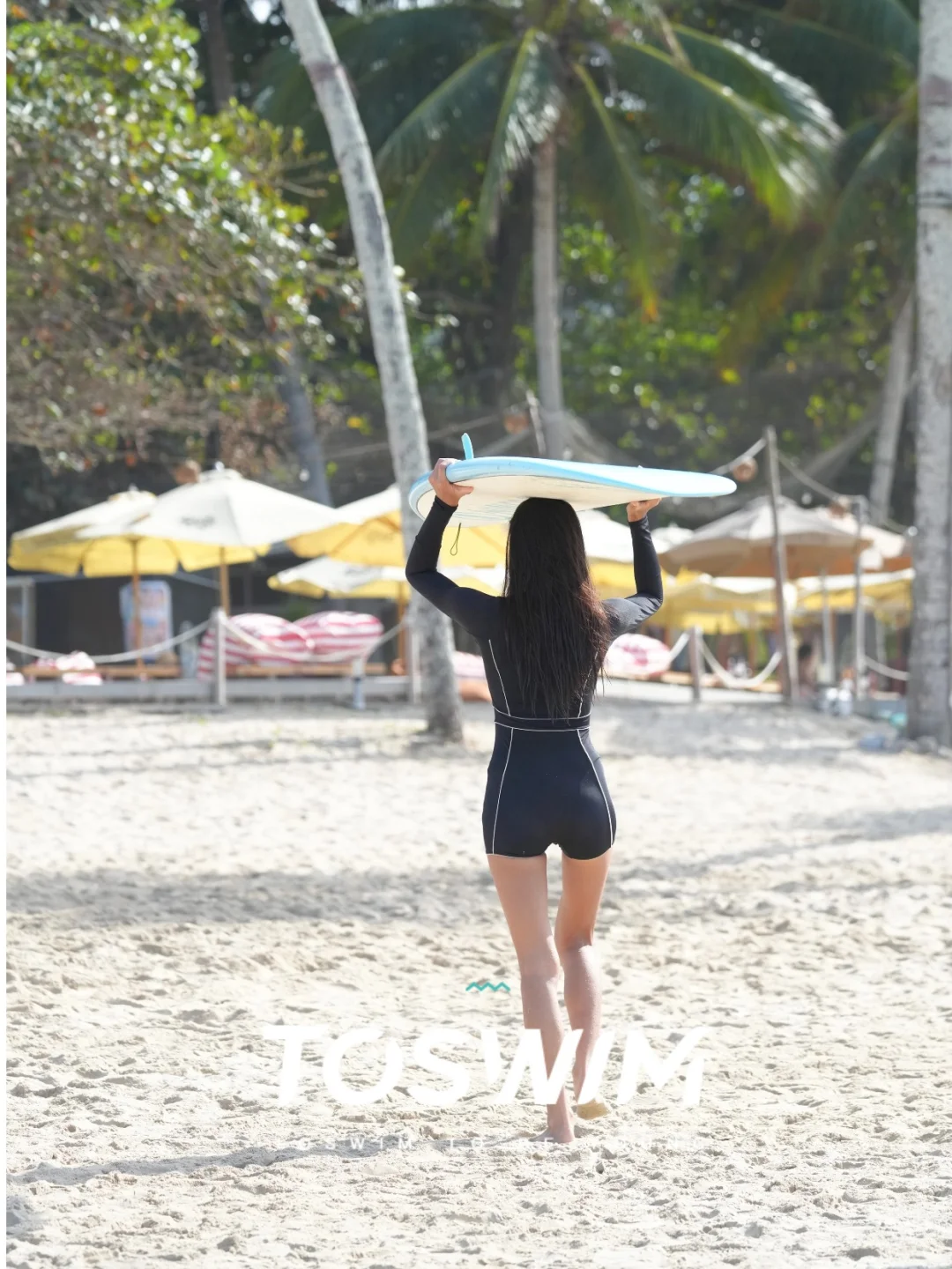 高腰线泳衣一秒穿出超模腿🦵