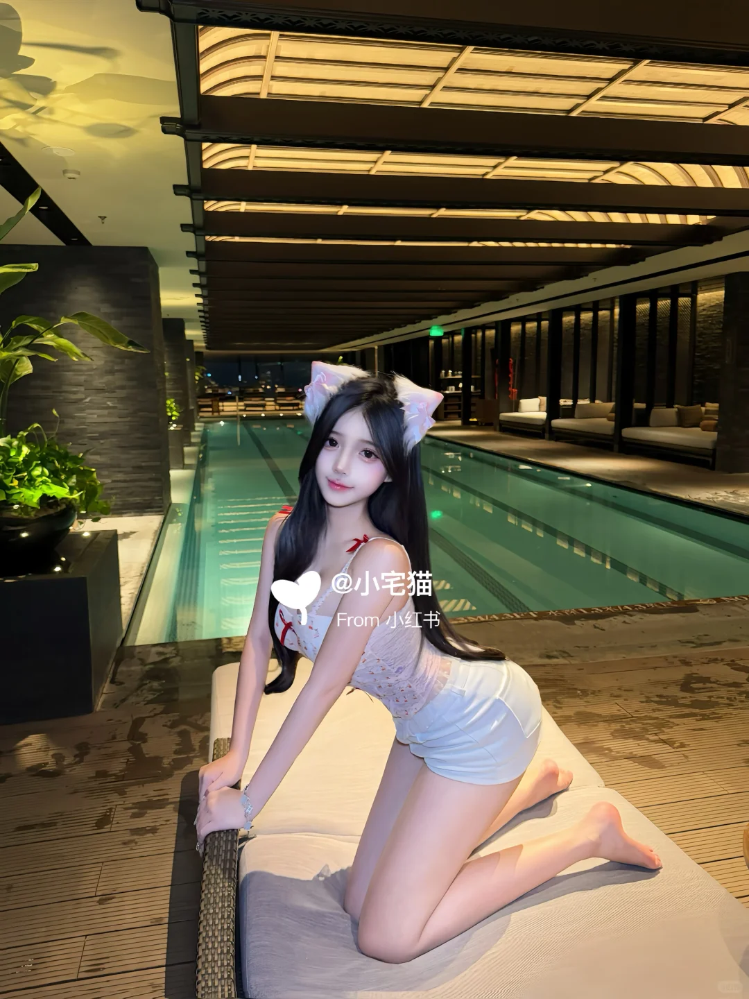 这个泳池也太好拍啦～