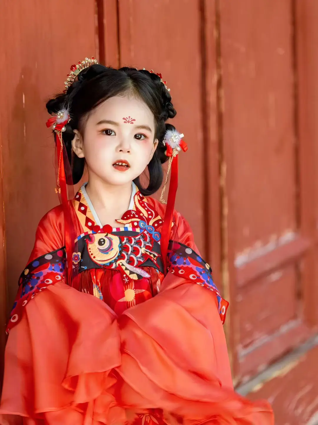 小女孩穿上汉服就是古偶👸🏻