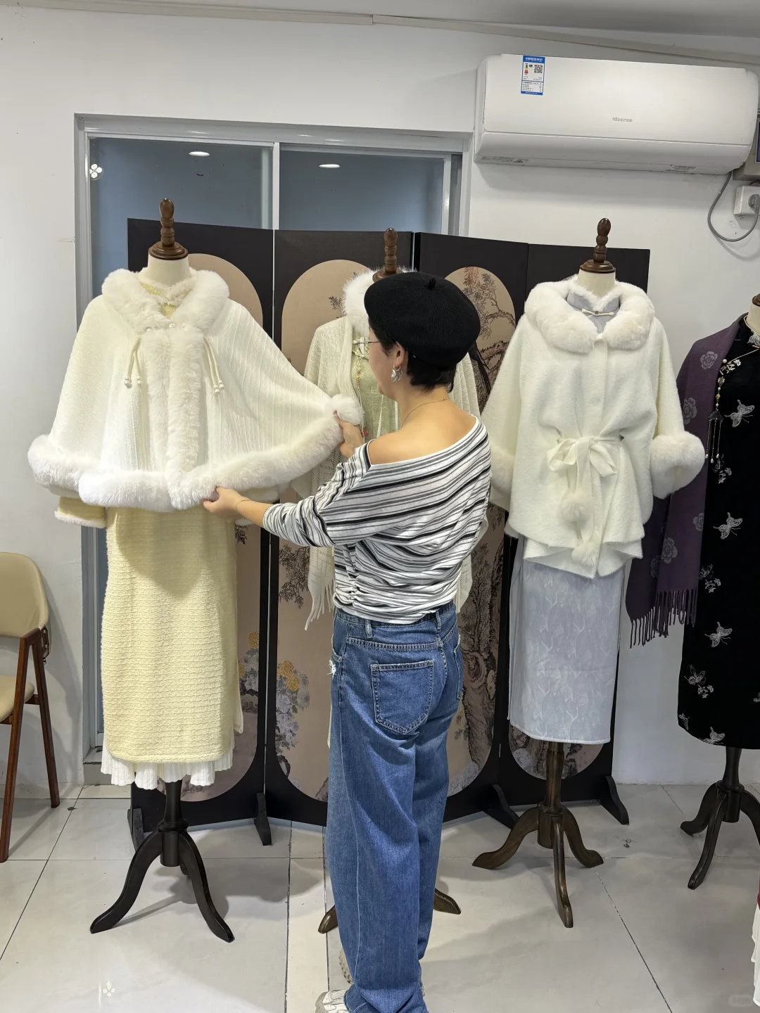 平江路记住这个位置。。。(秋冬旗袍已上