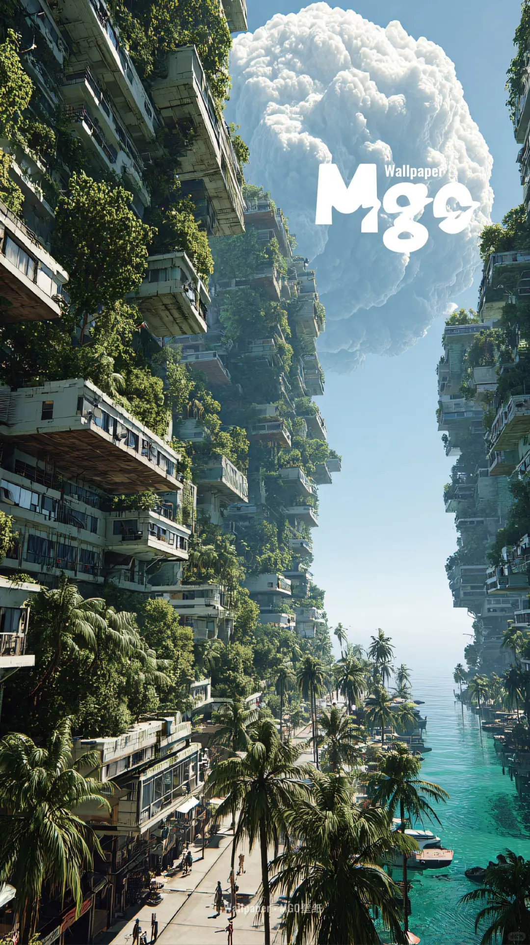 手机壁纸｜云端未来城邦