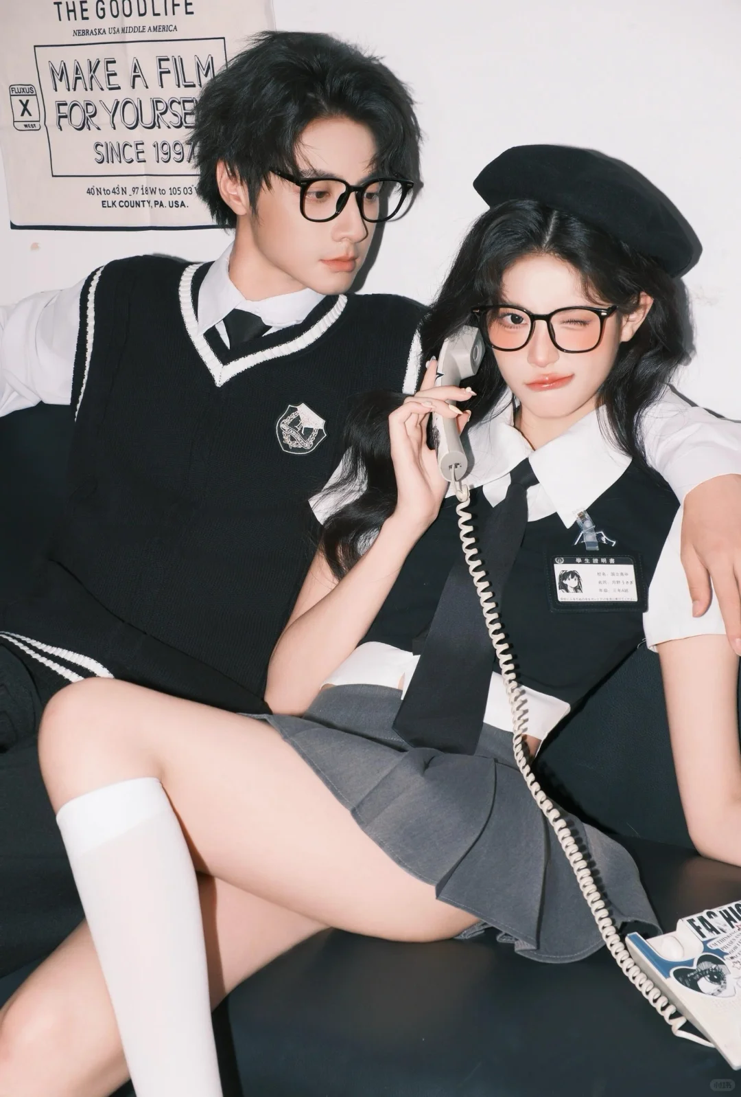 学校里那一对势均力敌的情侣👓