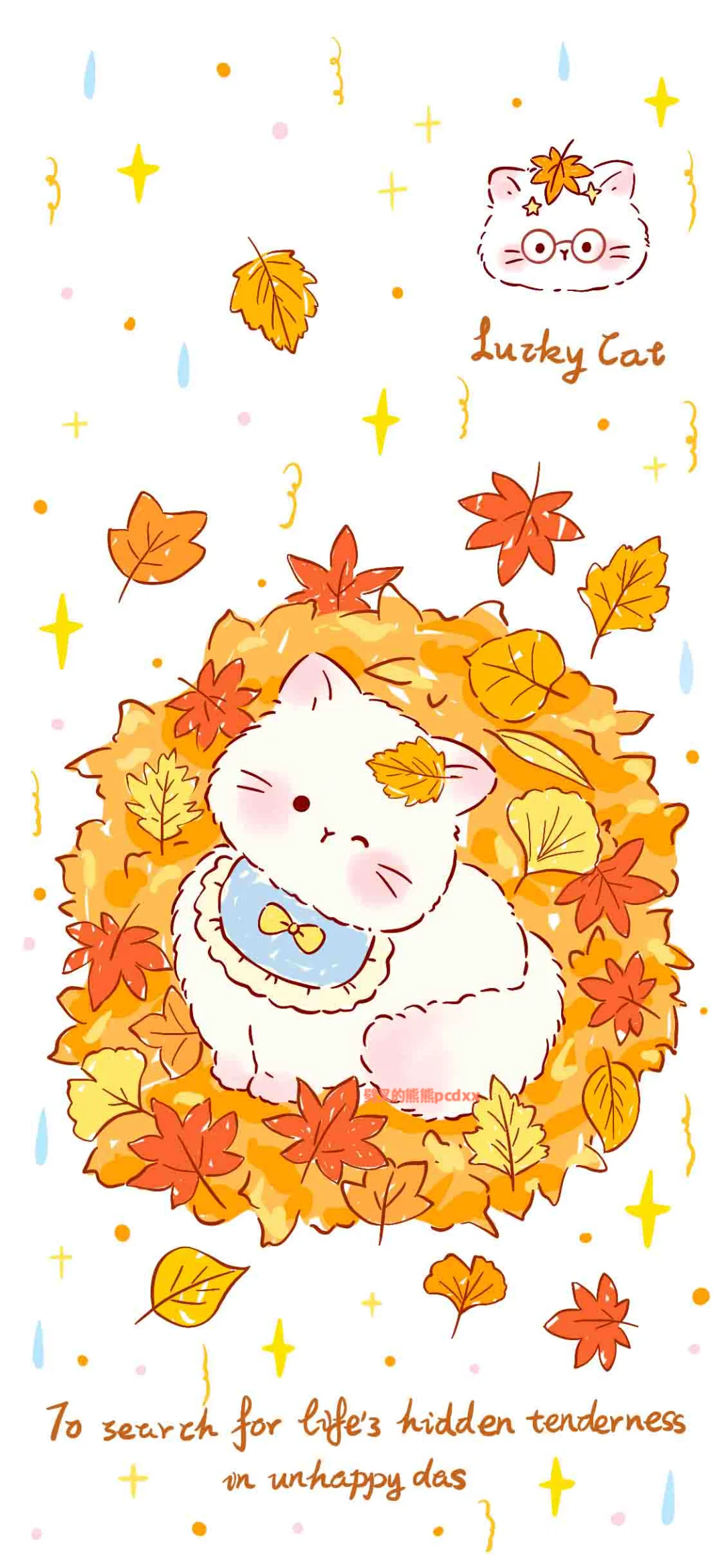 可爱花花动物｜原创可爱壁纸❤️518