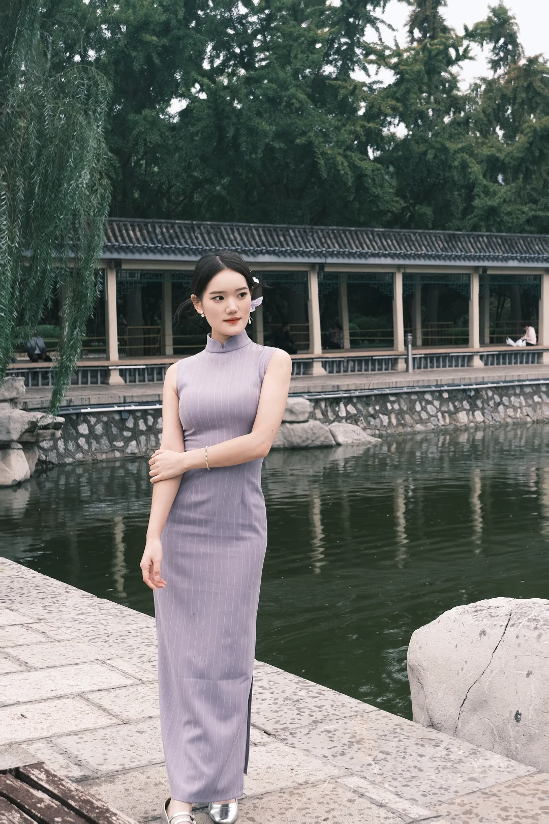 邯郸富士陪拍｜紫色旗袍💜