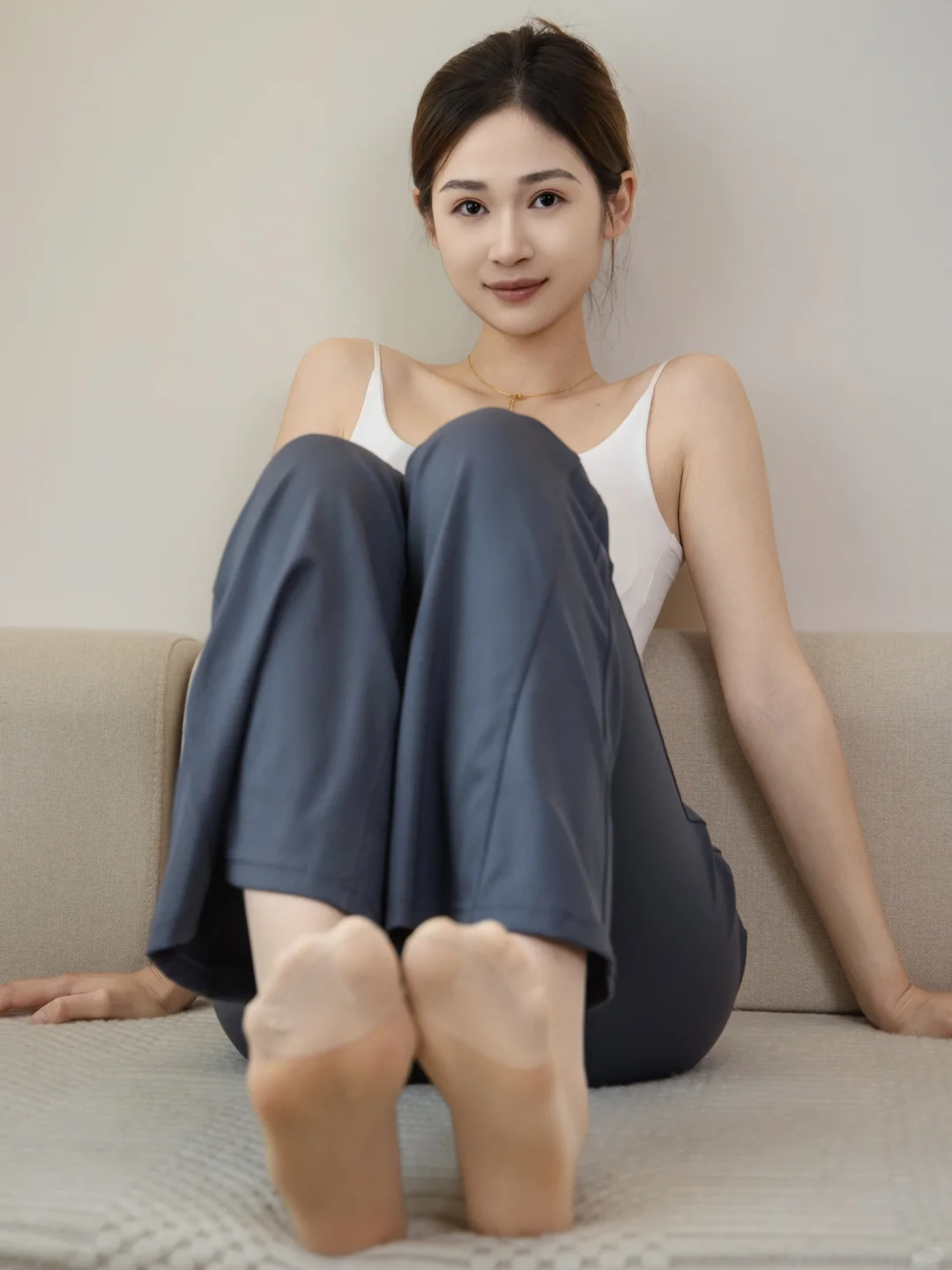 谁懂啊！这双肉丝直接焊在脚上