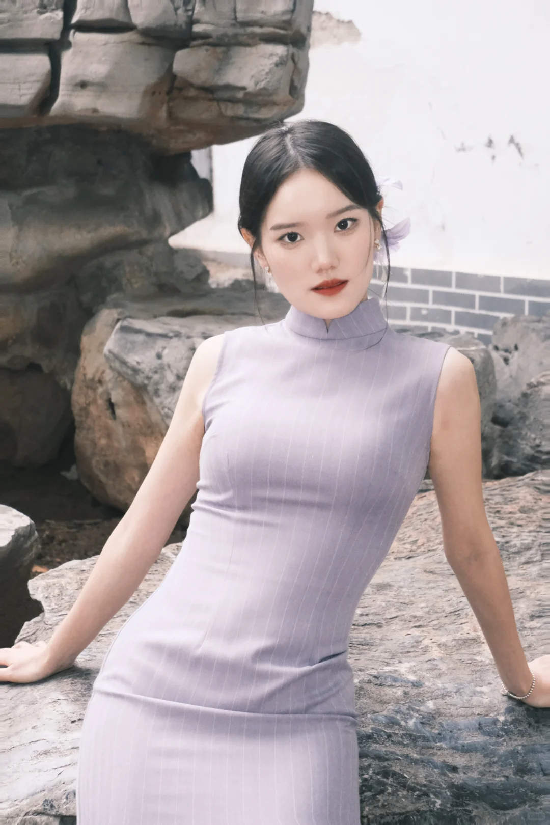 邯郸富士陪拍｜紫色旗袍💜