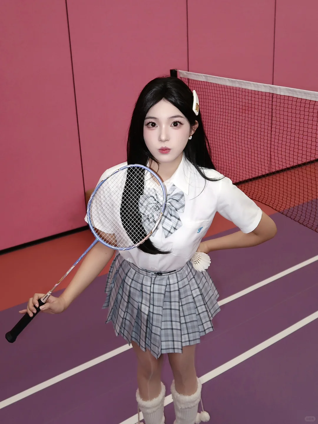 打球没赢过🏸摆拍没输过🥹