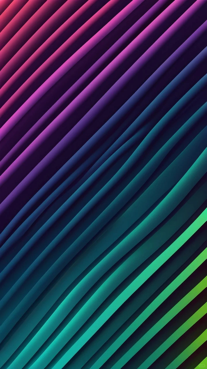 彩色的线条艺术，手机壁纸，18张