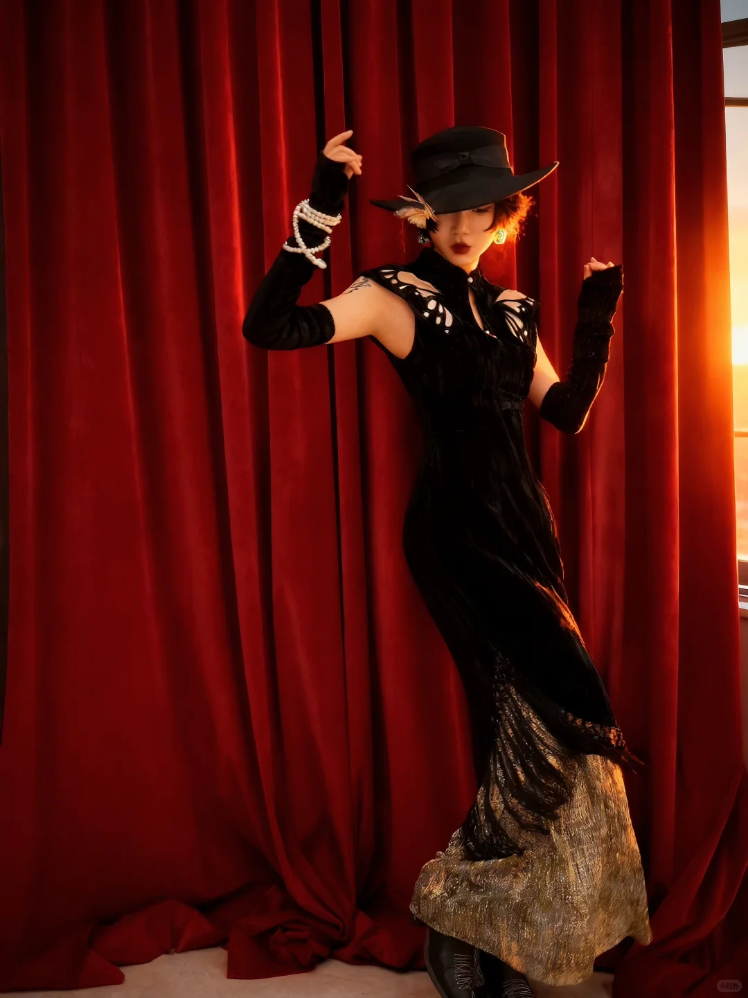 你的人生旗袍，黑蝶🖤