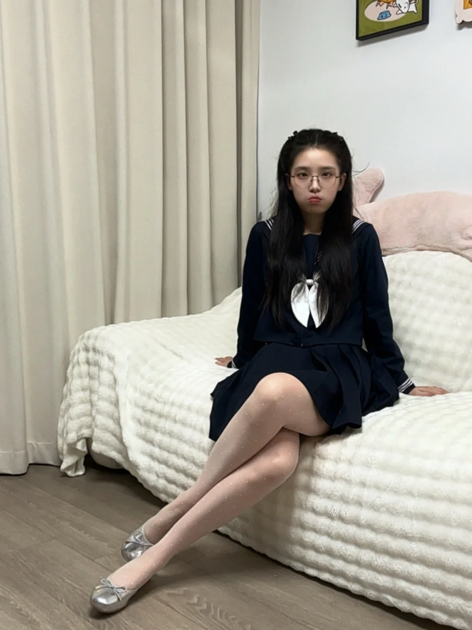 ootd｜波点白丝敲可爱🥰