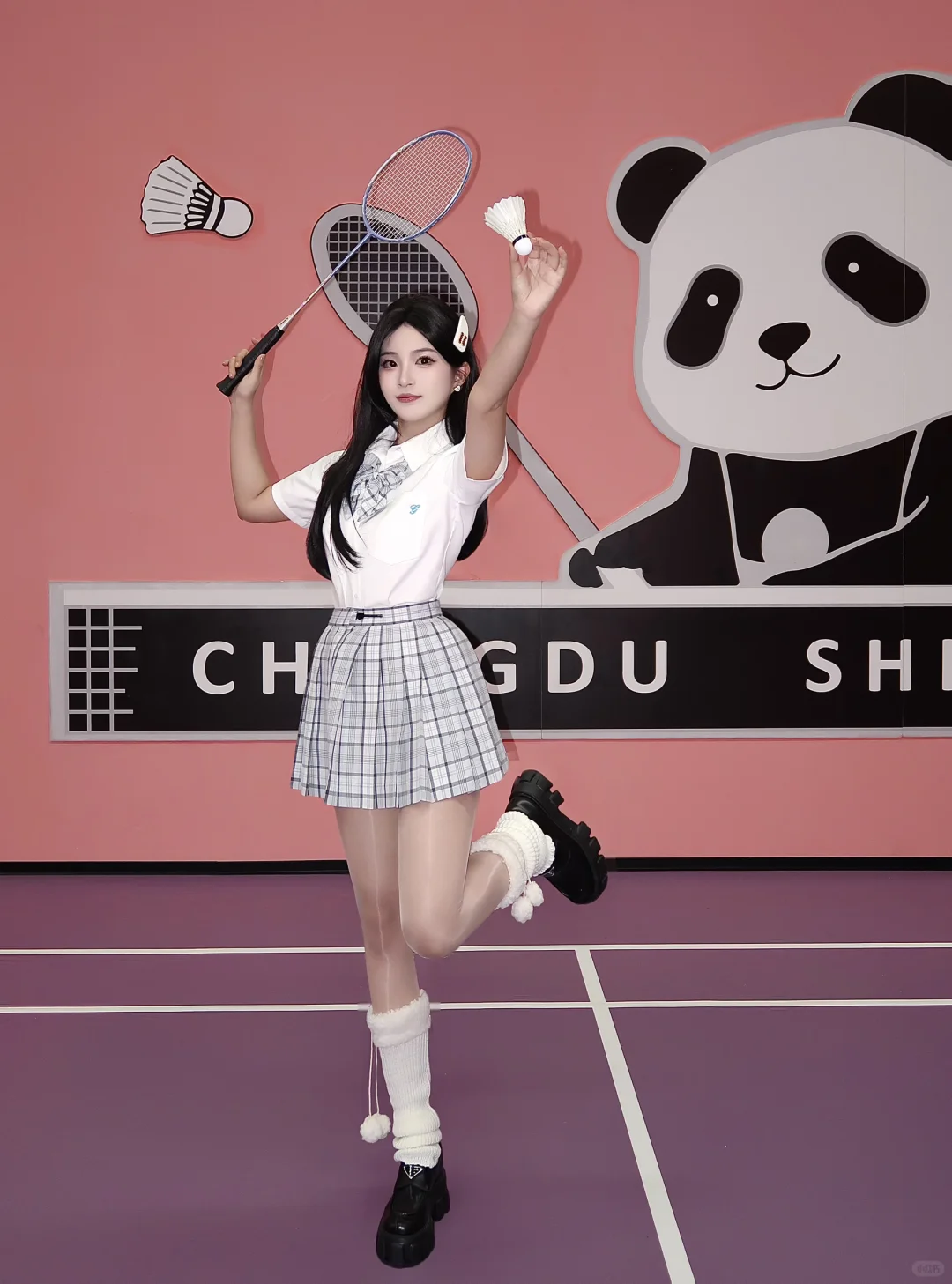 打球没赢过🏸摆拍没输过🥹