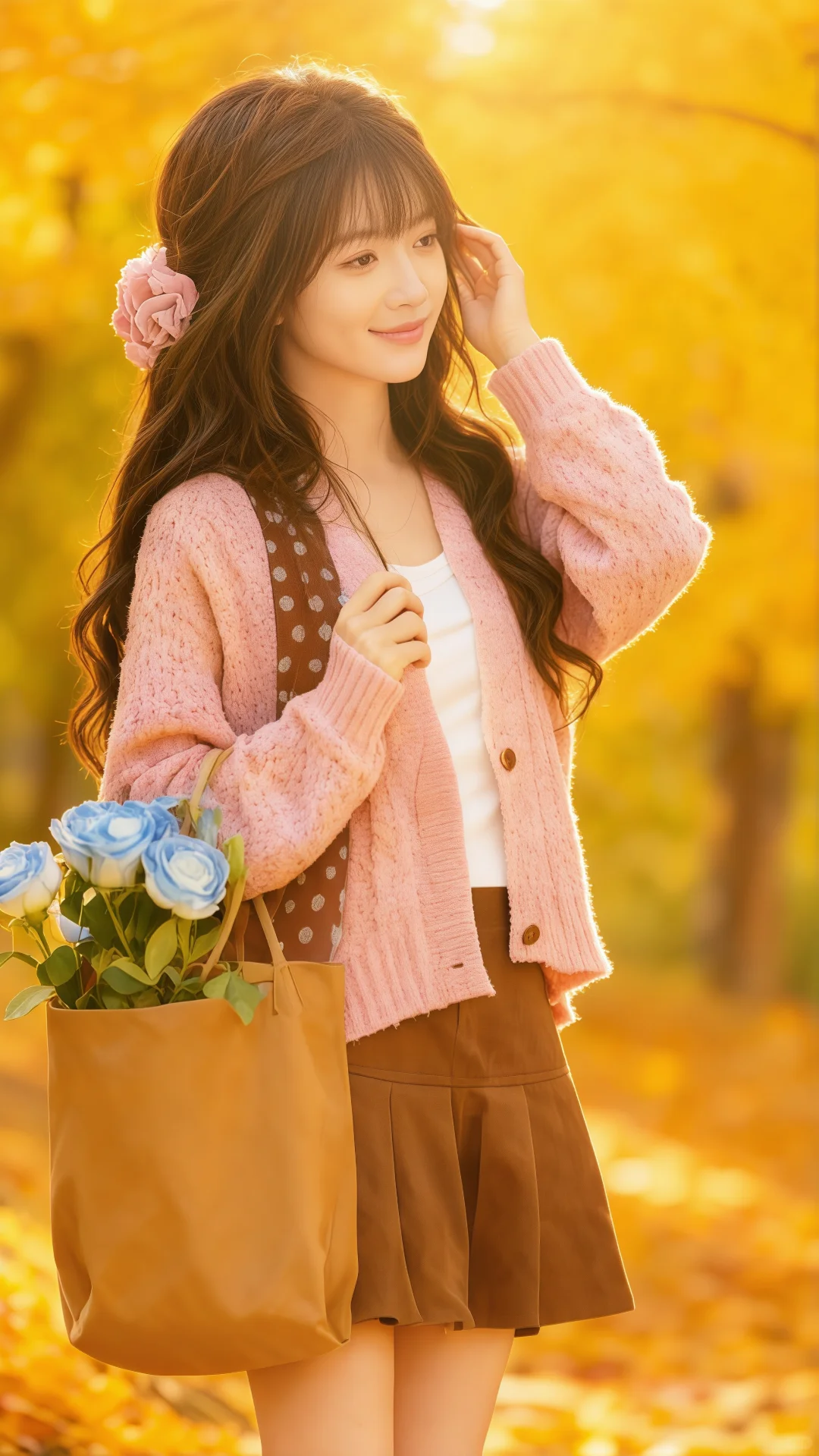 粉棕系秋日甜妹🎀