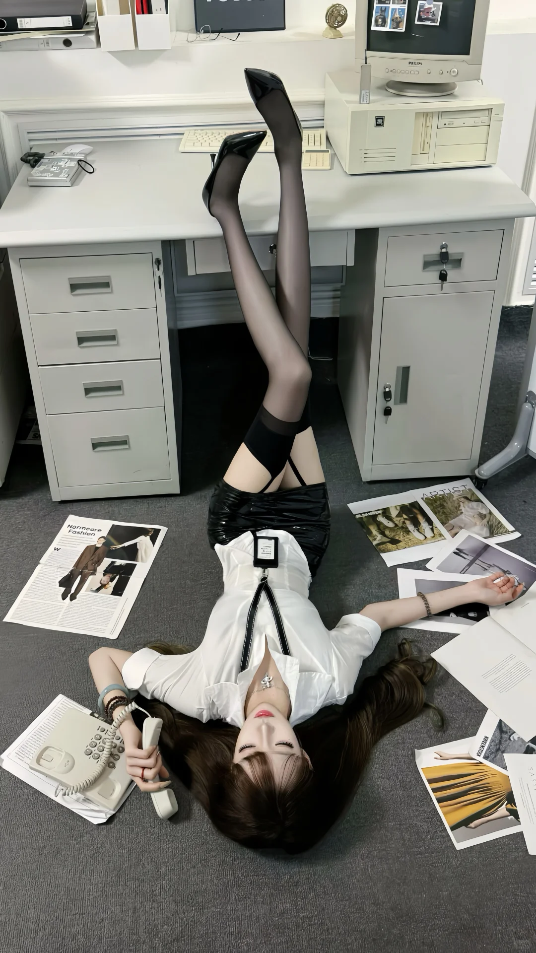 石家庄陪拍|新鲜办公室海妖风拍照姿势分享