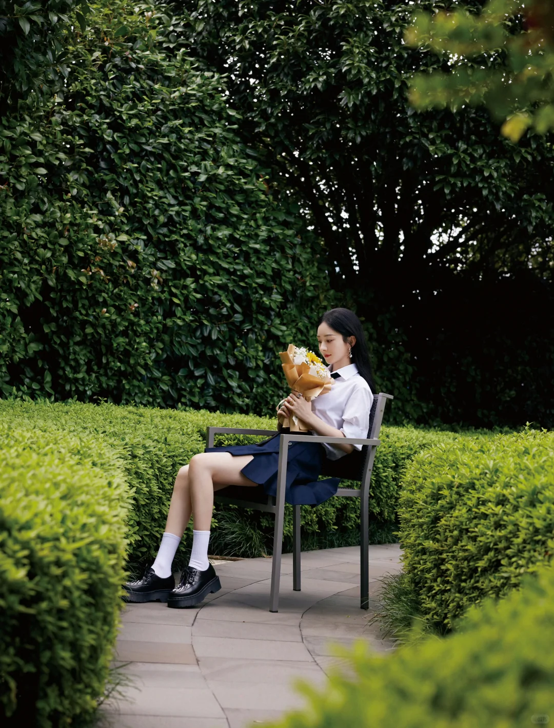 学院风赵丽颖太迷人了