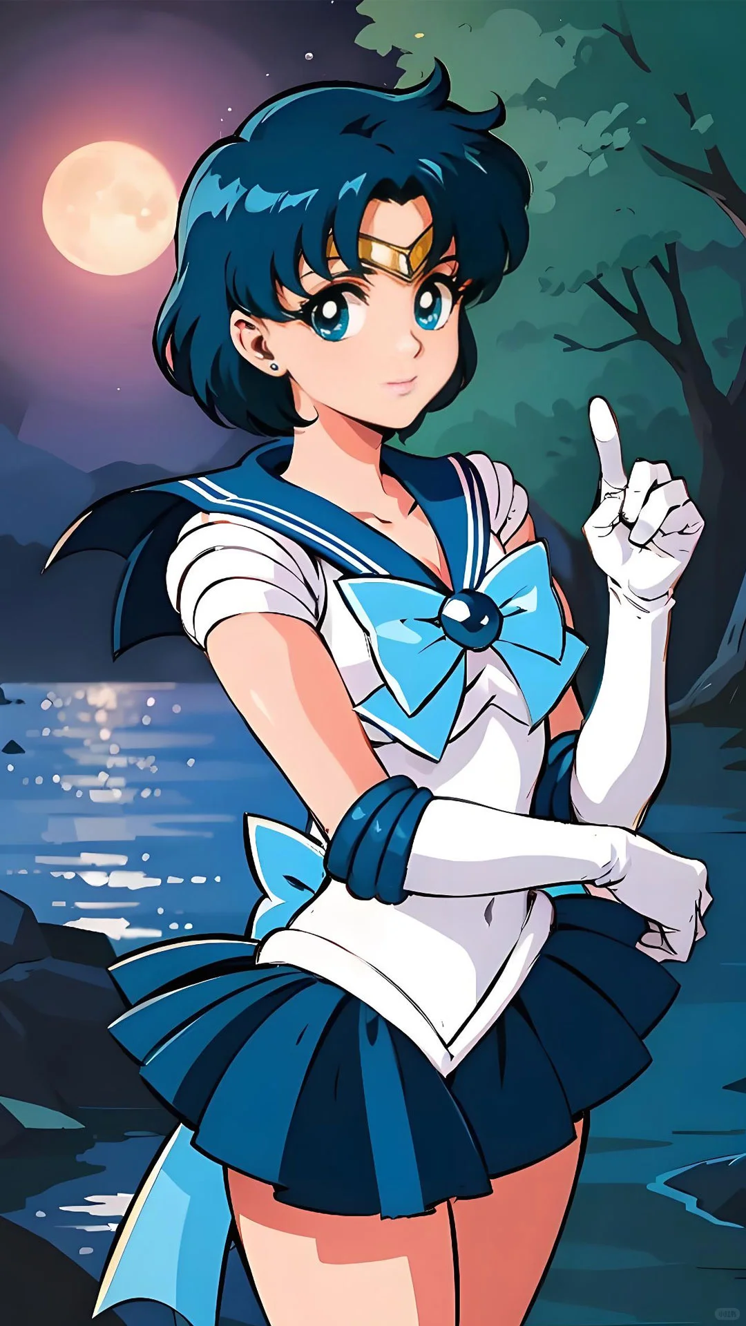 美少女战士丨学霸锦鲤水星逢考必过卡通壁纸