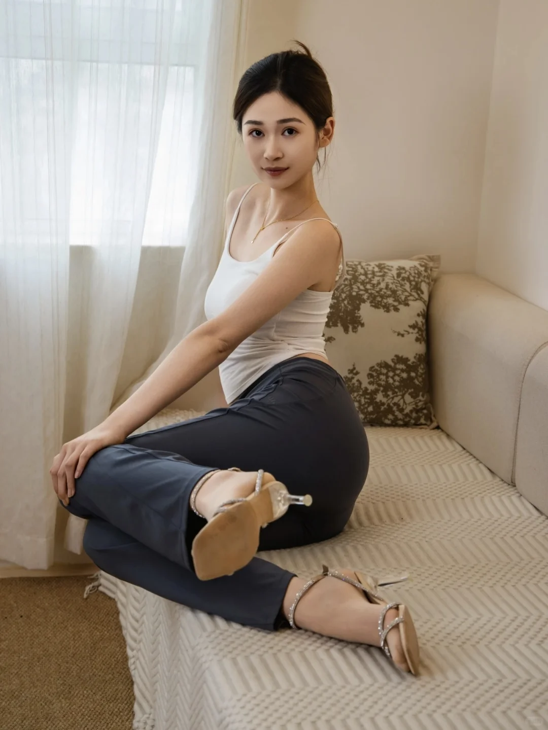 谁懂啊！这双肉丝直接焊在脚上