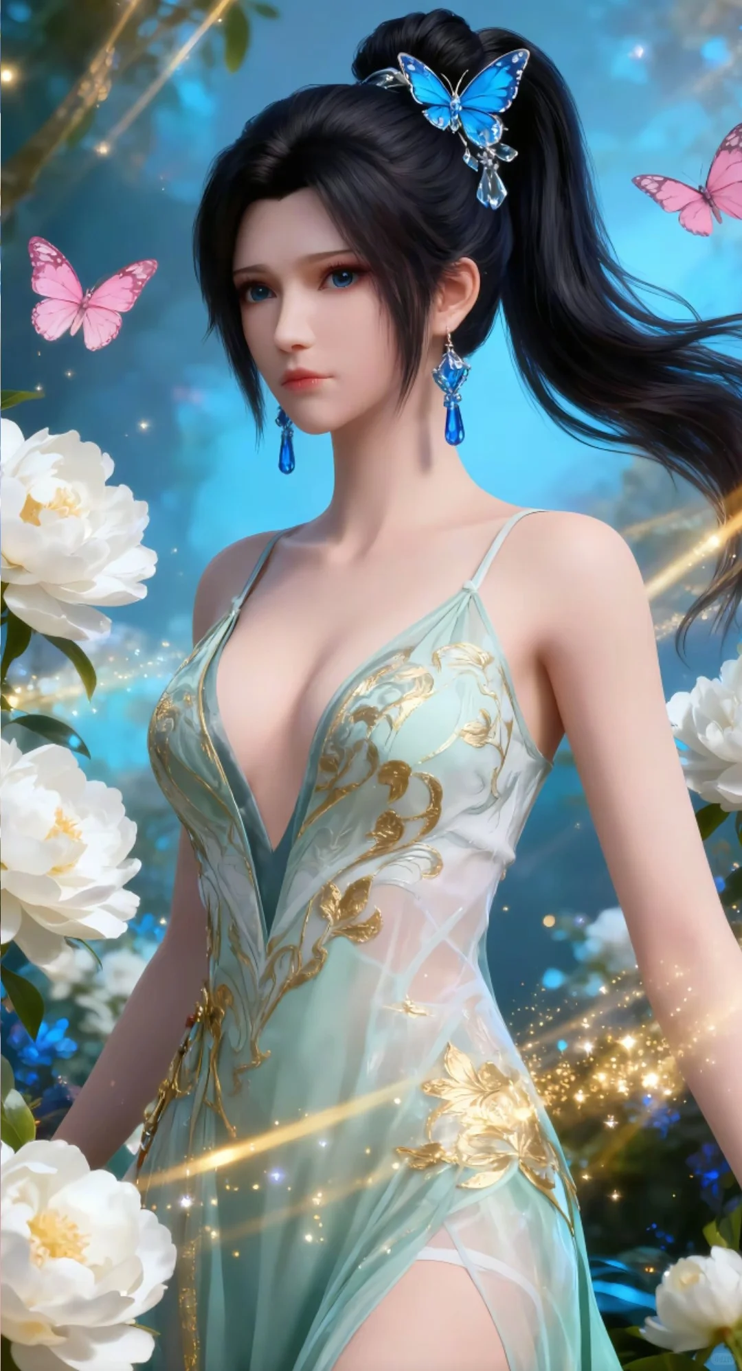 国漫女神性感穿搭对比，好身材大长腿高颜值