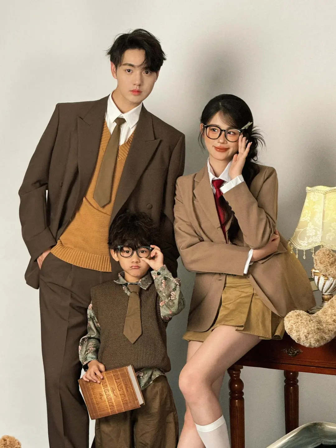 学院风亲子照我也拍啦！！进军全家福！