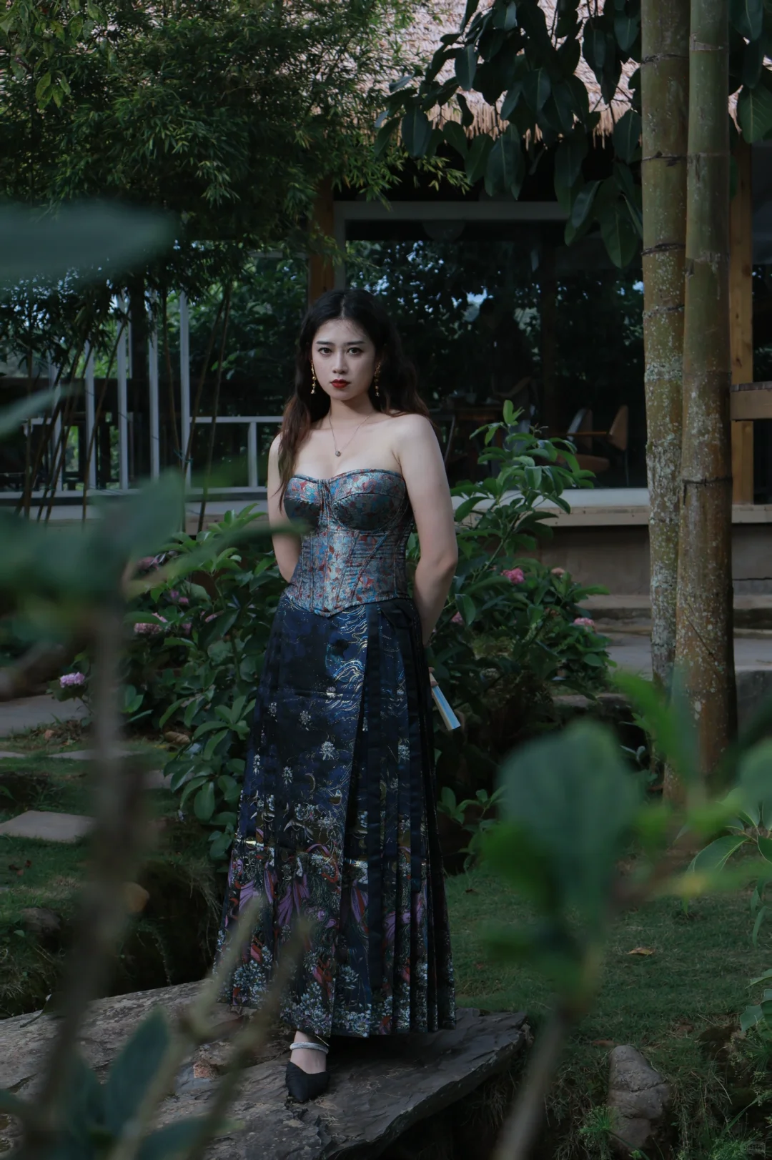 鱼骨胸衣搭马面终于也让我穿上了