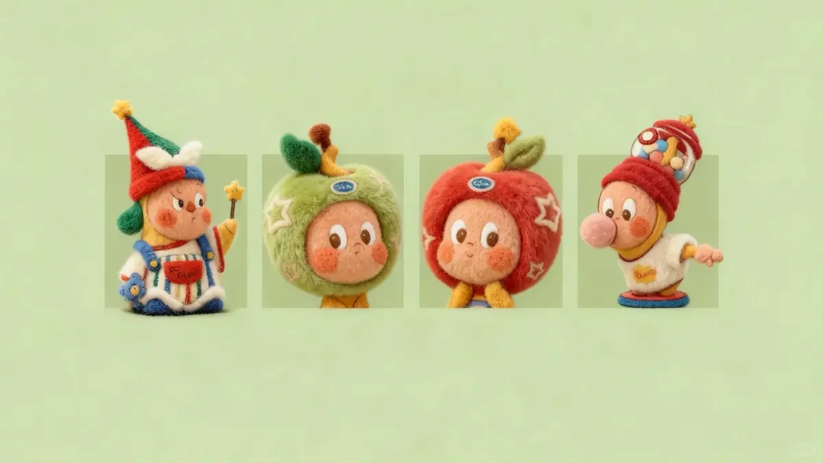 星星人 冬日 毛绒绒 ipad 壁纸 存图