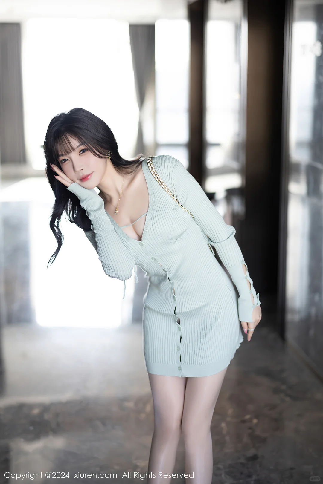 紧身镂空针织衫🤍