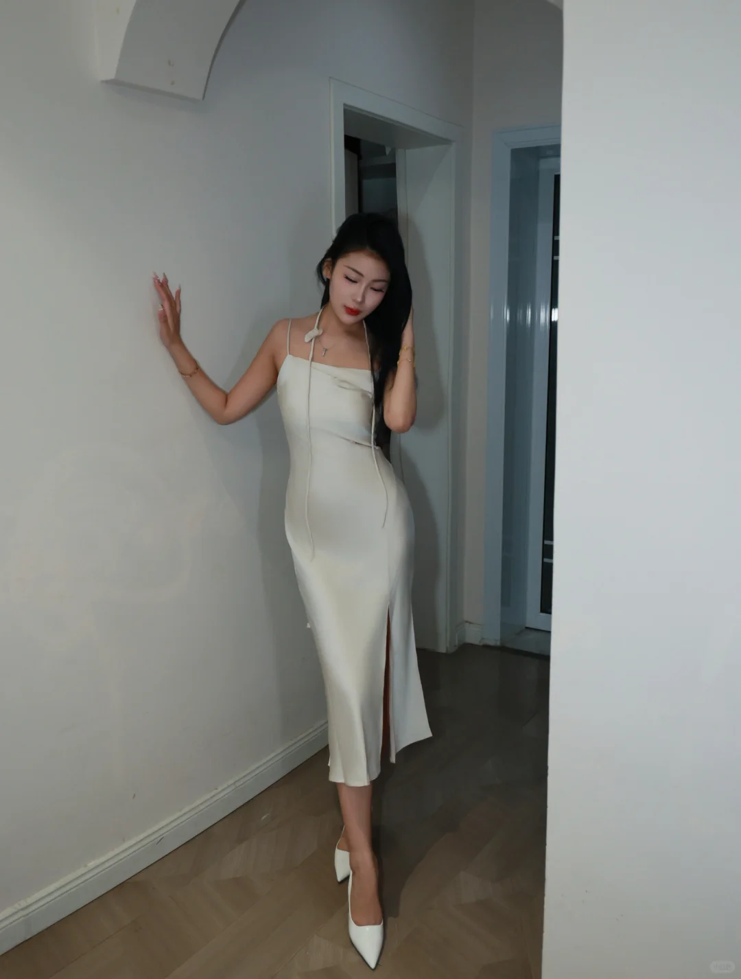 你瑜伽小姨的pdd温柔穿搭